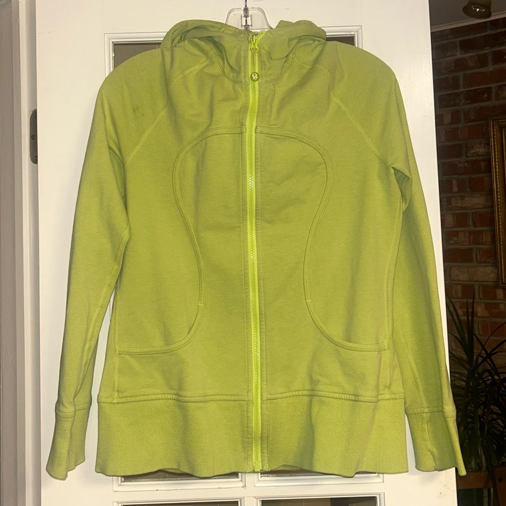 Lululemon Scuba Hoodie II Heathered Sunny Lime / Sunny Lime - Picture 3 of 6